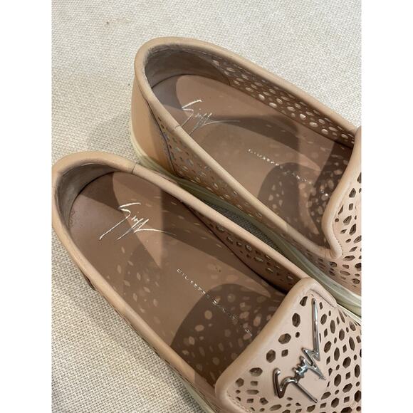 Giuseppe ZANOTTI LONDON LOGO PERFORATED SKATE SNEAKERS MOCCASINS 36 & 35.5 READ‎ - Picture 5 of 7